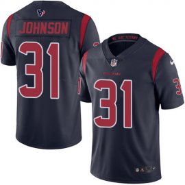 Nike Houston Texans #31 David Johnson Navy Blue Mens Stitched NFL Limited Rush Jersey