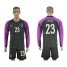 France #23 Costil Black Goalkeeper Long Sleeves Soccer Country Jersey