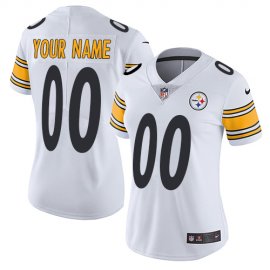 Nike Pittsburgh Steelers Customized White Stitched Vapor Untouchable Limited Womens NFL Jersey