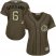 Chicago Cubs #6 Nicholas Castellanos Green Salute to Service Womens Stitched MLB Jersey