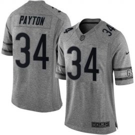 Nike Chicago Bears #34 Walter Payton Gray Mens Stitched NFL Limited Gridiron Gray Jersey