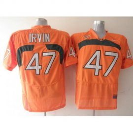 Miami Hurricanes 47 Michael Irvin Orange NCAA Jersey