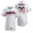 Cleveland Indians #30 Tyler Naquin Mens Nike White Fluttering USA Flag Limited Edition Authentic MLB Jersey