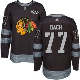 Adidas Chicago Blackhawks #77 Kirby Dach Black 1917-2017 100th Anniversary Stitched NHL Jersey