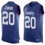 Nike New York Giants #20 Janoris Jenkins Royal Blue Team Color Mens Stitched NFL Limited Tank Top Jersey