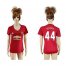Womens Manchester United #44 Pereira Red Home Soccer Club Jersey