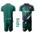 Barcelona Blank Green Goalkeeper Kid Soccer Club Jersey