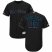 Miami Marlins Majestic Alternate 2019 Authentic Collection Flex Base Custom Jersey Black