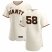 San Francisco Giants #58 Trevor Gott Mens Nike Cream Home 2020 Authentic Player MLB Jersey