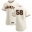 San Francisco Giants #58 Trevor Gott Mens Nike Cream Home 2020 Authentic Player MLB Jersey