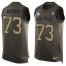 Nike Miami Dolphins #73 Austin Jackson Green Mens Stitched NFL Limited Salute To Service Tank Top Jersey