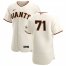 San Francisco Giants #71 Tyler Rogers Mens Nike Cream Home 2020 Authentic Player MLB Jersey
