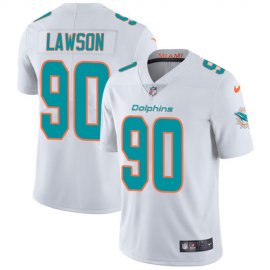 Nike Miami Dolphins #90 Shaq Lawson White Mens Stitched NFL Vapor Untouchable Limited Jersey