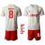 Juventus #8 Ramsey Away Kid Soccer Club Jersey