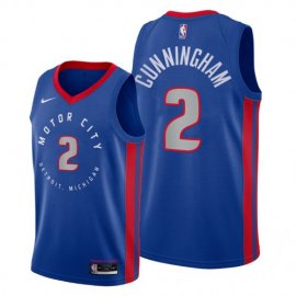 Detroit Detroit Pistons #2 Cade Cunningham Blue Jersey 2021 NB.1 Mens