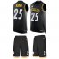 Nike Pittsburgh Steelers #25 Artie Burns Black Team Color Mens Stitched NFL Limited Tank Top Suit Jersey