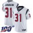 Nike Houston Texans #31 David Johnson White Mens Stitched NFL 100th Season Vapor Untouchable Limited Jersey