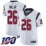 Nike Houston Texans #26 Lamar Miller White Mens Stitched NFL 100th Season Vapor Limited Jersey