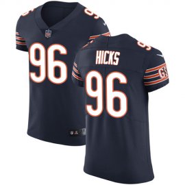 Nike Chicago Bears #96 Akiem Hicks Navy Blue Team Color Mens Stitched NFL Vapor Untouchable Elite Jersey