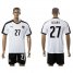 Austria #27 Alaba White Away Soccer Country Jersey