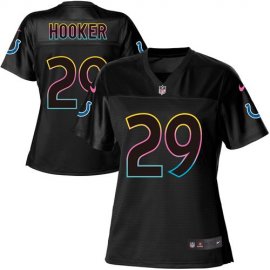 Nike Indianapolis Colts #29 Malik Hooker Black Womens NFL Fashion Game Jersey