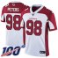 Nike Arizona Cardinals #98 Corey Peters White Mens Stitched NFL 100th Season Vapor Limited Jersey