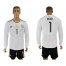 Germany #1 Neuer White Home Long Sleeves Soccer Country Jersey