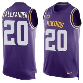 Nike Minnesota Vikings #20 Mackensie Alexander Purple Team Color Mens Stitched NFL Limited Tank Top Jersey