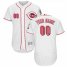 Cincinnati Reds Majestic Home Flex Base Authentic Collection Custom Jersey White