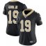 Nike New Orleans Saints #19 Ted Ginn Jr Black Team Color Womens Stitched NFL Vapor Untouchable Limited Jersey