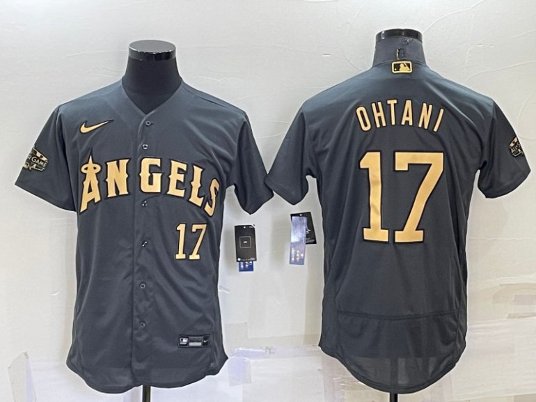 Angels 17 Shohei Ohtani Charcoal Nike 2022 MLB All Star Flexbase Jerseys Angels 17 Shohei Ohtani Charcoal Nike 2022 MLB All Star Flexbase Jerseys