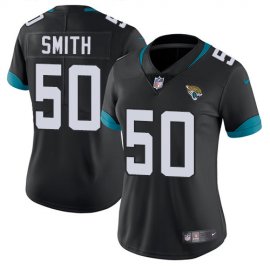 Nike Jacksonville Jaguars #50 Telvin Smith Black Team Color Womens Stitched NFL Vapor Untouchable Limited Jersey