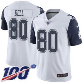 Nike Dallas Cowboys #80 Blake Bell White Mens Stitched NFL Limited Rush 100th Season Jersey