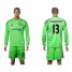 Chelsea #13 Courtois Green Goalkeeper Long Sleeves Soccer Club Jersey