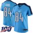 Nike Tennessee Titans #84 Corey Davis Light Blue Womens Stitched NFL Limited Rush 100th Season Jersey