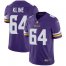 Nike Minnesota Vikings #64 Josh Kline Purple Team Color Mens Stitched NFL Vapor Untouchable Limited Jersey