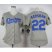 Los Angeles Dodgers #22 Clayton Kershaw Grey Alternate Road 2018 World Series Womens Stitched MLB Jersey