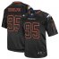 Nike Denver Broncos #95 Derek Wolfe Lights Out Black Mens Stitched NFL Elite Jersey