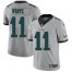 Nike Philadelphia Eagles #11 Carson Wentz Silver Mens Stitched NFL Limited Inverted Legend Jersey
