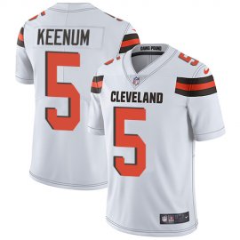 Nike Cleveland Browns #5 Case Keenum White Mens Stitched NFL Vapor Untouchable Limited Jersey
