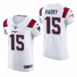 New England New England Patriots #15 NKeal Harry Nike Mens White Team Color Mens Stitched NFL 2020 Vapor Untouchable Elite Jersey