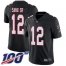 Nike Atlanta Falcons #12 Mohamed Sanu Sr Black Alternate Mens Stitched NFL 100th Season Vapor Limited Jersey