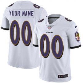 Nike Baltimore Ravens Customized White Stitched Vapor Untouchable Limited Mens NFL Jersey