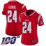 Nike New England Patriots #24 Stephon Gilmore Red Womens Stitched NFL Limited Inverted Legend 100th Season Jersey