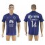 America #14 R.Sambueza Blue Soccer Club Jersey