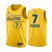 Mens #7 Jaylen Brown Jordan Brand Gold 2021 NBA All-Star Game Swingman Finished Jersey Mens