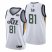 Nike Utah Jazz #81 Miye Oni White Mens 2021-22 NBA 75th Anniversary Diamond Swingman Jersey – Association Edition Mens