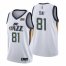 Nike Utah Jazz #81 Miye Oni White Mens 2021-22 NBA 75th Anniversary Diamond Swingman Jersey – Association Edition Mens