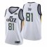 Nike Utah Jazz #81 Miye Oni White Mens 2021-22 NBA 75th Anniversary Diamond Swingman Jersey – Association Edition Mens