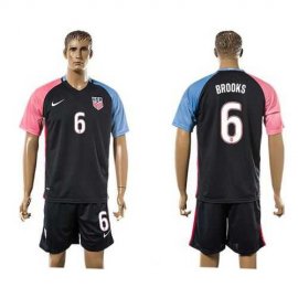 USA #6 Brooks Away Soccer Country Jersey